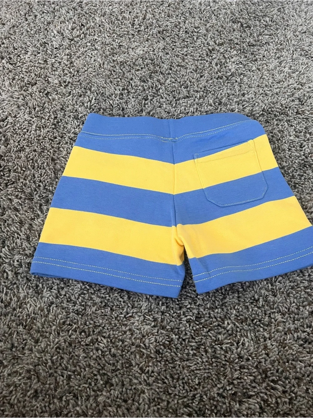 NWOT Polo Ralph Lauren Blue and Yellow Striped Knit Shorts